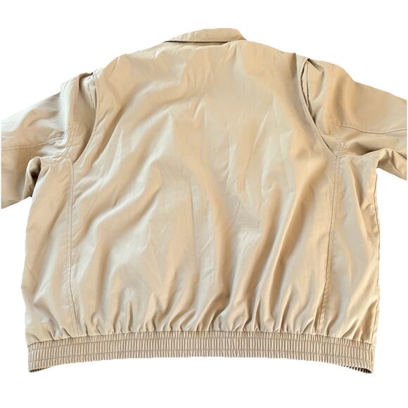 Polo Ralph Lauren Jacket Men’s XXL Beige Harrington Windbreaker Flannel Lined - Picture 5 of 14